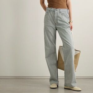 Nili Lotan Striped Mitchell Jeans